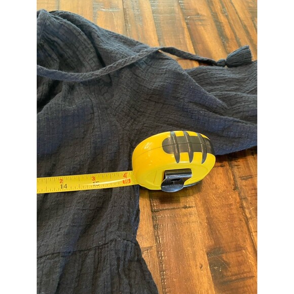 J.Crew Mini Dress Size XXS Navy Tiered Pullover Cotton - Picture 7 of 8